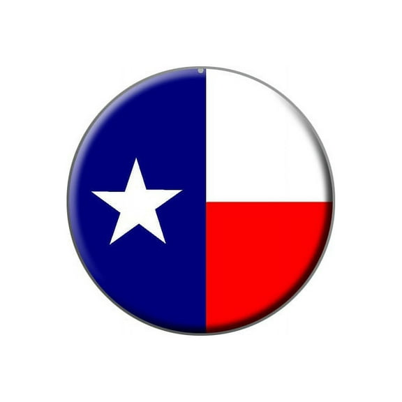Texas Flag Lapel Hat Pin Tie Tack Small Round