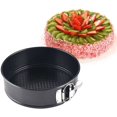 thumbnail image 2 of shiyou-Springform Pan, 9 Inch Non-Stick Coating Round Cake Pan with Removable Bottom Leakproof Cake Pan, 2 of 4