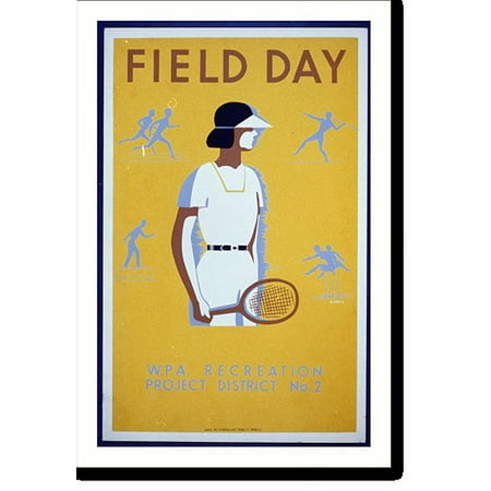 Historic Print, Field day. WPA recreation project, Dist. No. 2.Beard., 16" x 20"