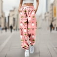 thumbnail image 2 of WEAIXIMIUNG Black Pants Womens Plus Size Lady's Cartoon Printed Casual Pants, 2 of 4