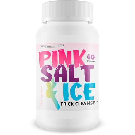 Pink Salt & Ice Trick Cleanse - Our Best Colon Cleansing Caloric Bypass Supplement - Healthy Natural Pink Salt Trick Pills - Reduce Gut Bloat With This Slim Colon Cleanse For Women Gut Detox Cleanse