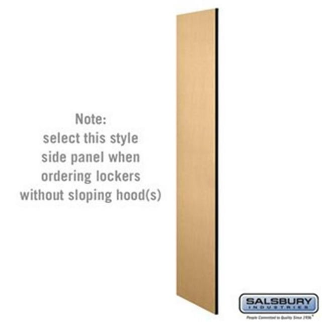 Salsbury 33335MAP 6 ft. x 21 in. Side Panel for Designer Wood Locker without Sloping Hood, Maple