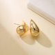 thumbnail image 4 of Chunky Gold Hoop Earrings For Women, Lightweight Waterdrop Hollow Open Hoops Earrings Fashion Jewelry For Women Girls, 4 of 4