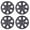 Black Matte & Mould Texture, variant on 4Pcs 16 inch Universal Hubcaps Wheel Rim Cover Replacement,Snap on Car Truck SUV,ABS&PC Material,Matte Black Painted & Mold Texture