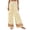 Khaki, variant on Women's Wide Leg Pants Loose High Waisted Bohemian Print Lace Up Vacation Summer Beach