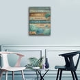 thumbnail image 3 of Vintage Inspirational Wall Art Bless The Food Before Us Blue Flowers Canvas Picture Motivational Bouquet Artwork Wall Decor Prints for Kitchen Bedroom Living Room Home Decor 12x16, 3 of 6