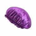 thumbnail image 2 of Bonnet Rond en Dentelle Imitation Soie pour Soins Cap de Sommeil Bonnet de Chimiothérapie Bonnet de Beauté et de Coiffure Très Grand Réversible Ajustable Bonnet en Satin Sommeil Cheveux Bouclés Naturels, 2 of 8