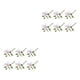 thumbnail image 4 of 6 Piezas de PVC Artificial Lilys Naiovety Decorativo Falso Adorno Blanco Rosa, 4 of 6