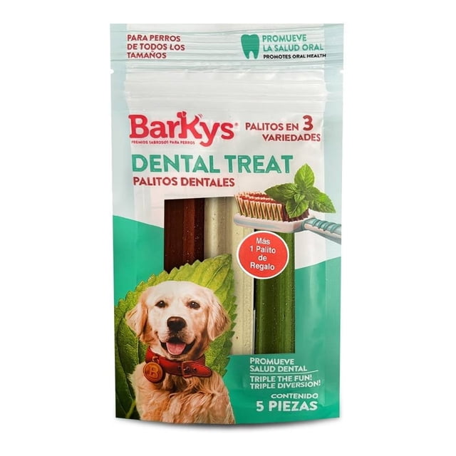 Botana para Perro Barkys Dental Sticks Variedades 5 Pzas