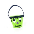 thumbnail image 1 of Yuarrent Cubo de caramelos de 3 piezas, suministros festivos, mango de accesorio de Halloween, diseño y práctico, tamaño compacto, juguete para Kits de decoración para fiestas Verde Yuarrent HA042352-03, 1 of 6