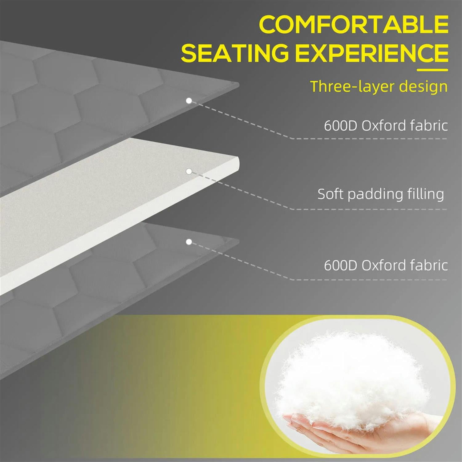 Demi Bonn 2 Piece Folding Chaise Lounge Set with Reclining Back, Portable Outdoor Patio Furniture for Beach, Yard, Gray