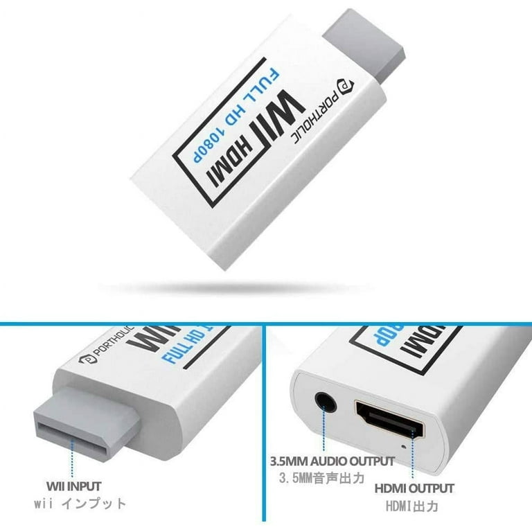 1080p Wii Adapter, Adapter Cable Wii, Full Hd 1080p Wii