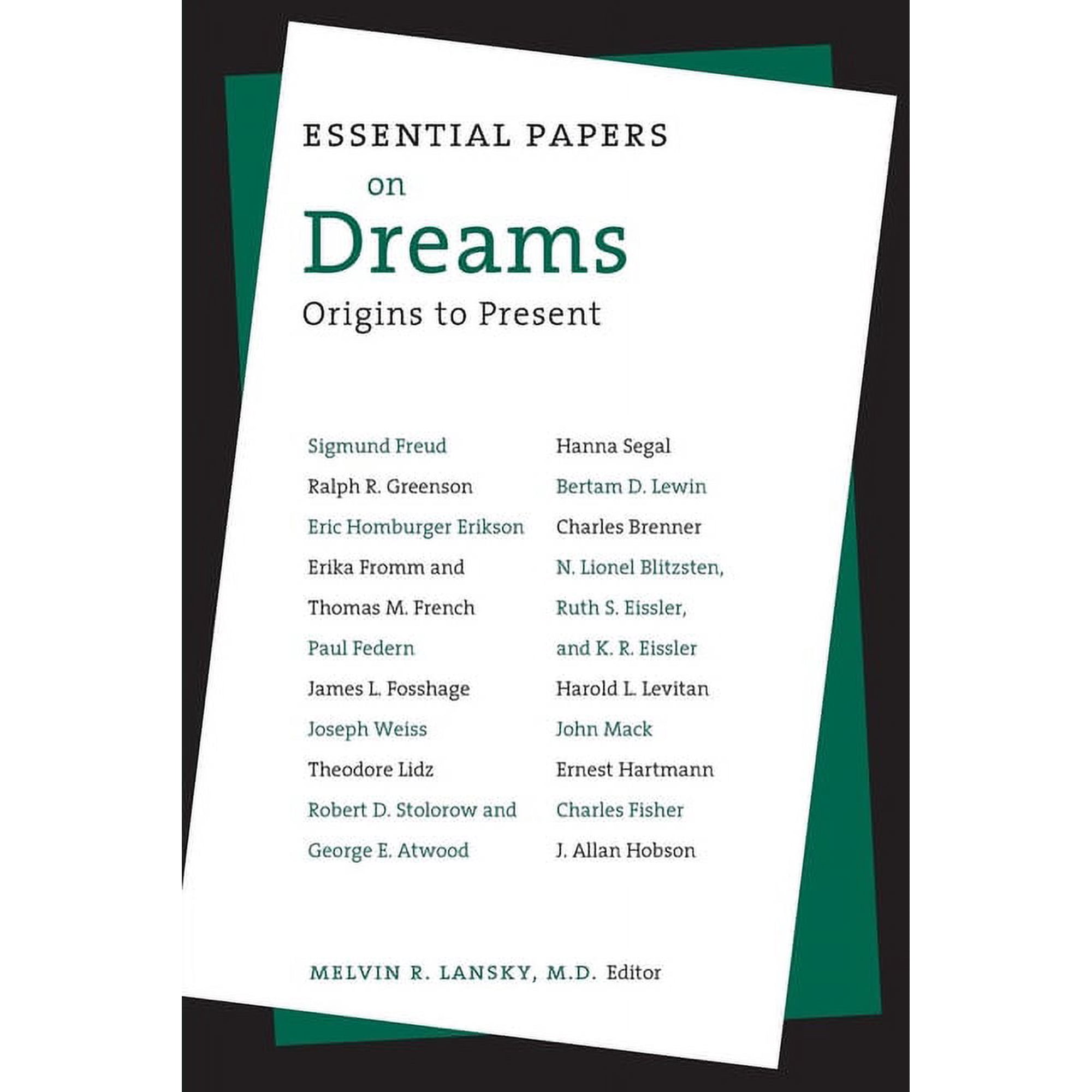 Essential Papers on Psychoanalysis Essential Papers on Dreams Book 4 (Paperback)
