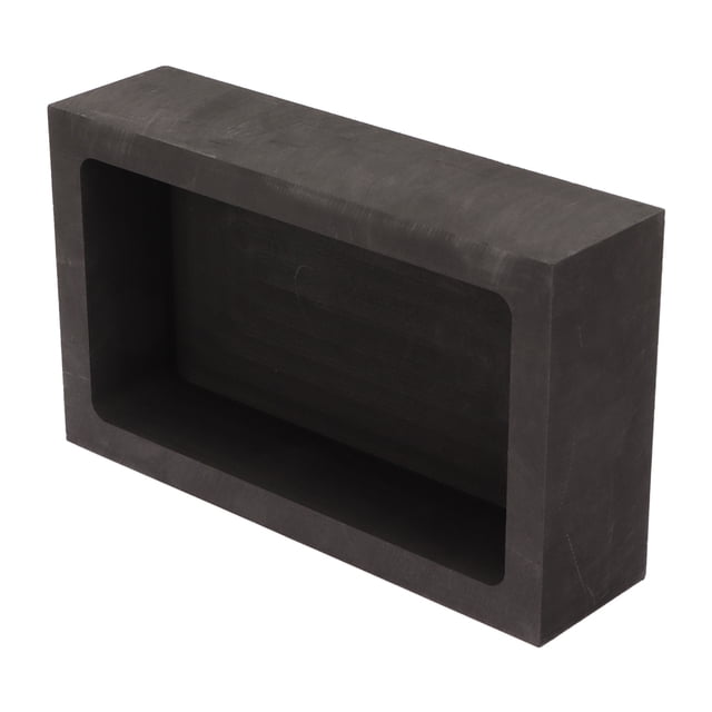 Molde De Refinación De Metales, Crisol De Grafito De Alta Pureza, Capacidad De 5000 G, Enfriamiento Por Calentamiento Rápido Rectangular Para Oro, Plata Y Cobre