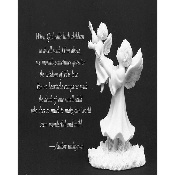 Catholic print picture - child bereavement - 8" x 10" ready to be framed