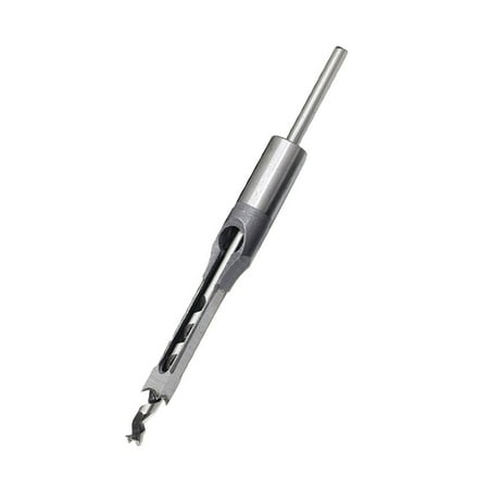 

9.5mm Square Hole Self Centering Hinge Drill Bit Hole Puncher Wood working Tool (Silver)