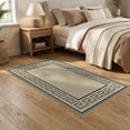 thumbnail image 2 of ODIKA Greek Key Bold Fret Motif Symmetrical Panel Layout Graphic Print Non-Slip Chair-Friendly for Dining Room, Under Table, Home Office, 2 of 7