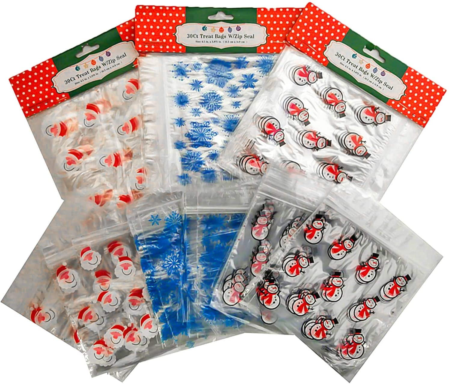 30 Black Duck Brand Christmas Zipper Seal Sandwich Holiday Treat Bags