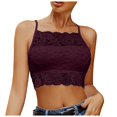 thumbnail image 1 of DXOUPM Womens Tank Tops Versatile Hollow Lace Spaghetti Strap Slim Fit Summer Shirts Trendy, 1 of 3