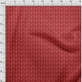 thumbnail image 4 of oneOone Tissu Georgette Viscose Rouge Clair Feuilles & Floral Matériel de Robe Tissu Imprimé Tissu au Mètre 42 Pouces de Large, 4 of 5