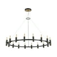 thumbnail image 5 of SAFAVIEH Poitier 18-Light Modern Black Brass Iron Chandelier, 5 of 8