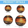 thumbnail image 5 of Customized Nights Stained Glass Window Hangings, Nights Colorful Glass Panel Pretty Gifts, Nights Decoration for Home Garden Christmas VKc7cj, 5 of 5