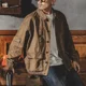 thumbnail image 4 of Chaqueta vaquera vintage de otoño con estampado de Joker para hombre, ropa de abrigo de invierno elástica de bajo precio, abrigo vaquero Y2k para hombre, talla L, 4 of 5