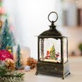 thumbnail image 3 of yuksok Creative Glittering Christmas Music Box Lantern Rotating Night Light Musical Box Santa Claus, 3 of 9