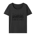 thumbnail image 1 of Camiseta para mujer Camiseta de cuello redondo Ropa deportiva Camiseta básica para vacaciones deportivas SG, 1 of 7