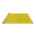 thumbnail image 2 of Ahgly Company Machine Washable Indoor Rectangle Abstract Yellow Modern Area Rugs, 3' x 5', 2 of 4