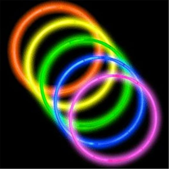 Glow Necklace, Assorted Color Tube of Fifty