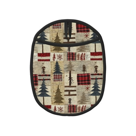 

Tebeau Rustic Plaid Forest Lodge Print Silicone Pot Holders Multi-Purpose Hot Pads for Kitchen Trivets Potholders Oven Mitts for Baking Cooking Hot Dishes Pans Heat Resistant
