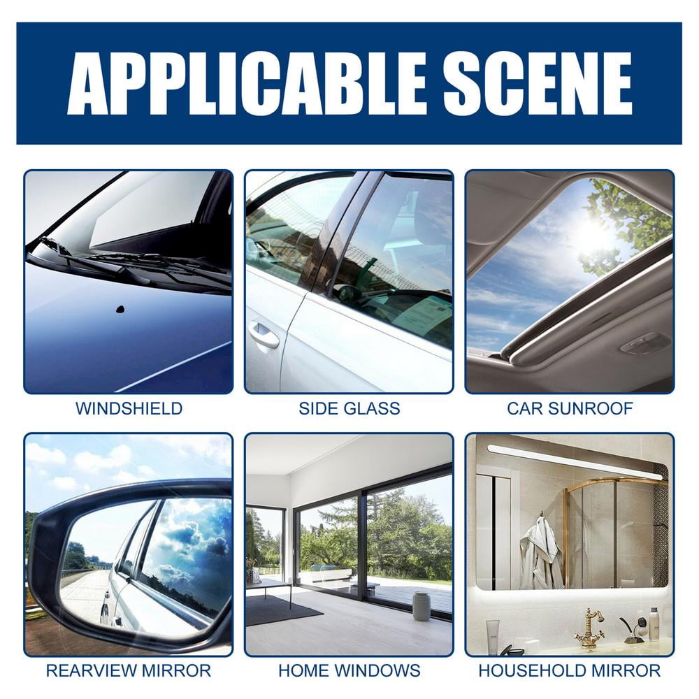  Glass Ceramic Coating-Windshield Glass Coat Kit,Professional  Grade Glass Protect Kit,Self Cleaning,Rain Shower Water Repellent,  Increased Visibility,Resistant to Chemical and UV Damage : Automotive