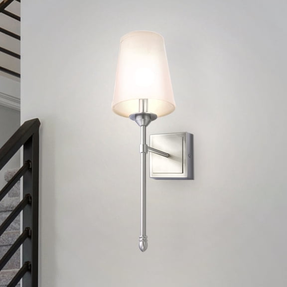 Luxury Traditional Wall Sconce, Brushed Nickel, ULB2360