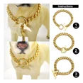 thumbnail image 3 of Nikpet Collar De Cadena Para Perro De 18 Quilates Con Eslabo, 3 of 7