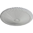 thumbnail image 3 of Ekena Millwork 24"OD x 3"P Shakuras Ceiling Medallion (Fits Canopies up to 5"), Hand-Painted Frost, 3 of 6