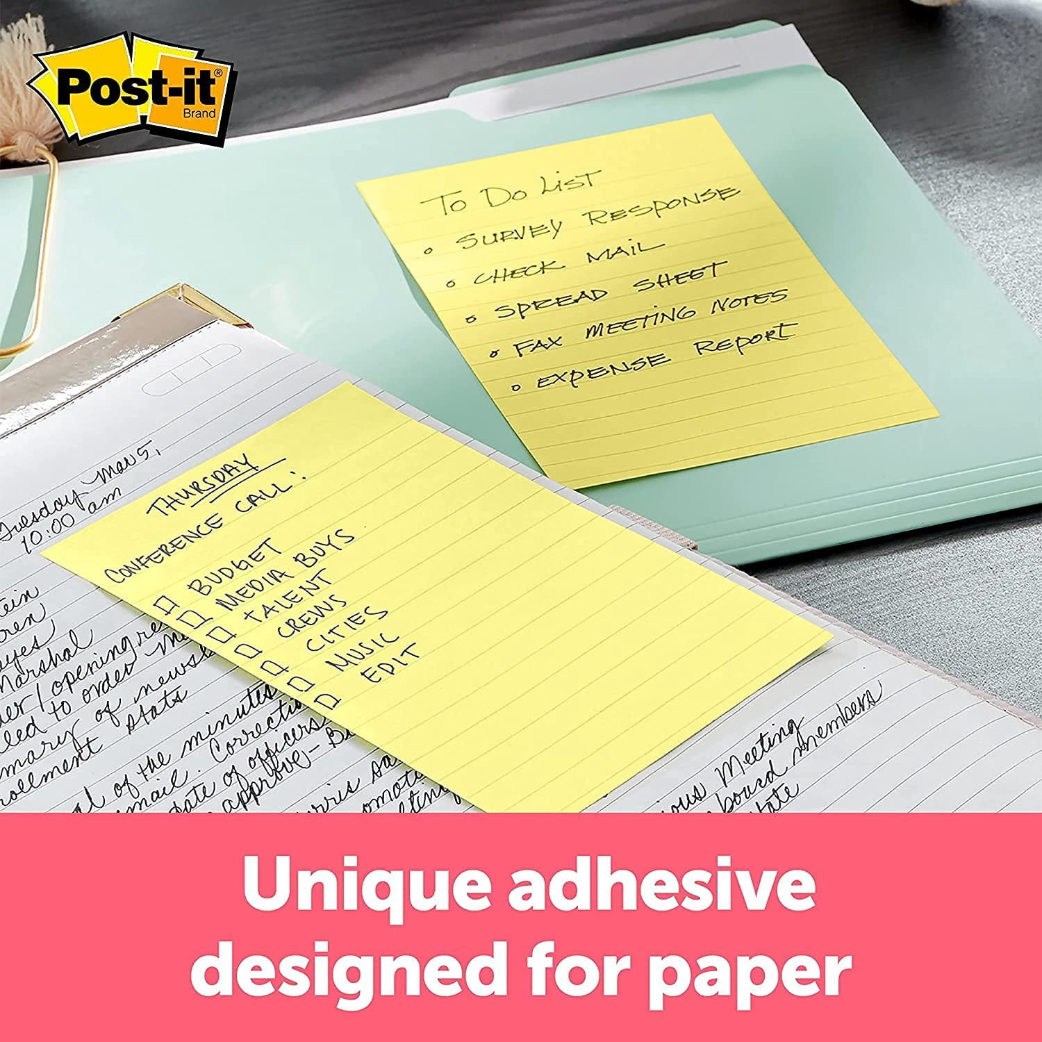 Post-it Notes, 4 x 6 Inches, 1000 Sheets, Assorted Colors, 10 Pads