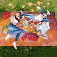 thumbnail image 6 of Extra Large Picnic Beach Blanket Waterproof Sand Proof Portable Outdoor Mat Colorful Balloons Fly 80x118, 6 of 9