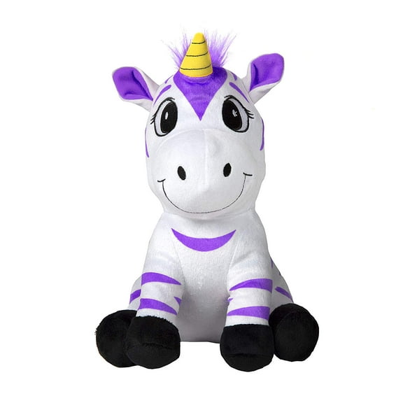 Wish Me Pets - Light Up LED Plush Stuffed Animals - Promithea Purple Striped Zoonicorn