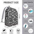 thumbnail image 2 of Abstract Pig Pattern Backpack – Cute Cartoon Farm Animal Design Daypack for Students and Outdoor Activities, 2 of 5