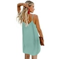 thumbnail image 3 of Robe Nuisette Boutonnée Rose/verte/bleu Ciel pour Femmes, 3 of 4