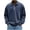 Navy, variant on Puntoco Men’s Vintage Mineral Washed Long Sleeve Polo Shirt, Loose Fit Retro Collared Casual Pullover Top Purple XL(XL)