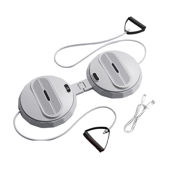 amagogo Appareil d'Entraînement Abdominal et de Taille, Pliable, Silencieux, avec Rotation à 360 Degrés, Gris