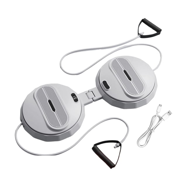 Almencla Machine Ab Pliée Antidérapante Silencieuse Rotation à 360 Degrés Machine de Torsion de Taille Gris