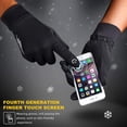 thumbnail image 7 of Winter Gloves Touch Screen Windproof, Thermal Warm Cycling Gloves with Silicone Grip, for Men Women Running Bike Ski Snow Outdoor (L), 7 of 7