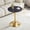 Gray Gold-23.6 inch, variant on Small Round Dining Table, 23.6" Kitchen Table for 2 People, Modern MDF Top & Pedestal Base, Walnut Tulip Table for Small Space Apartment
