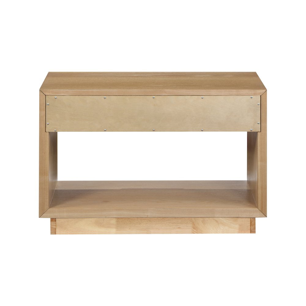 Meridian Furniture Avery Oak Wood Veneer Night Stand