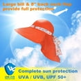 thumbnail image 2 of Sun Blocker Women's Safari Sun Hat with Neck Flap Large Brim Packable Summer Beach Fishing Cap, 2 of 6