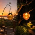 thumbnail image 3 of Solar Hot Air Balloon Hanging Light for Garden and Patio, Waterproof LED Lantern for Tree and Pergola, Floral Relief Accent for Balcony, Auto On/Off Outdoor Illumination, Unique Holiday Decor, 3 of 6