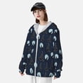 thumbnail image 3 of Fotbe Night Forest Wolf Chaqueta con Protección Solar UPF 50+ para Hombre y Mujer, Camisa con Capucha y Bolsillos-Small, 3 of 7